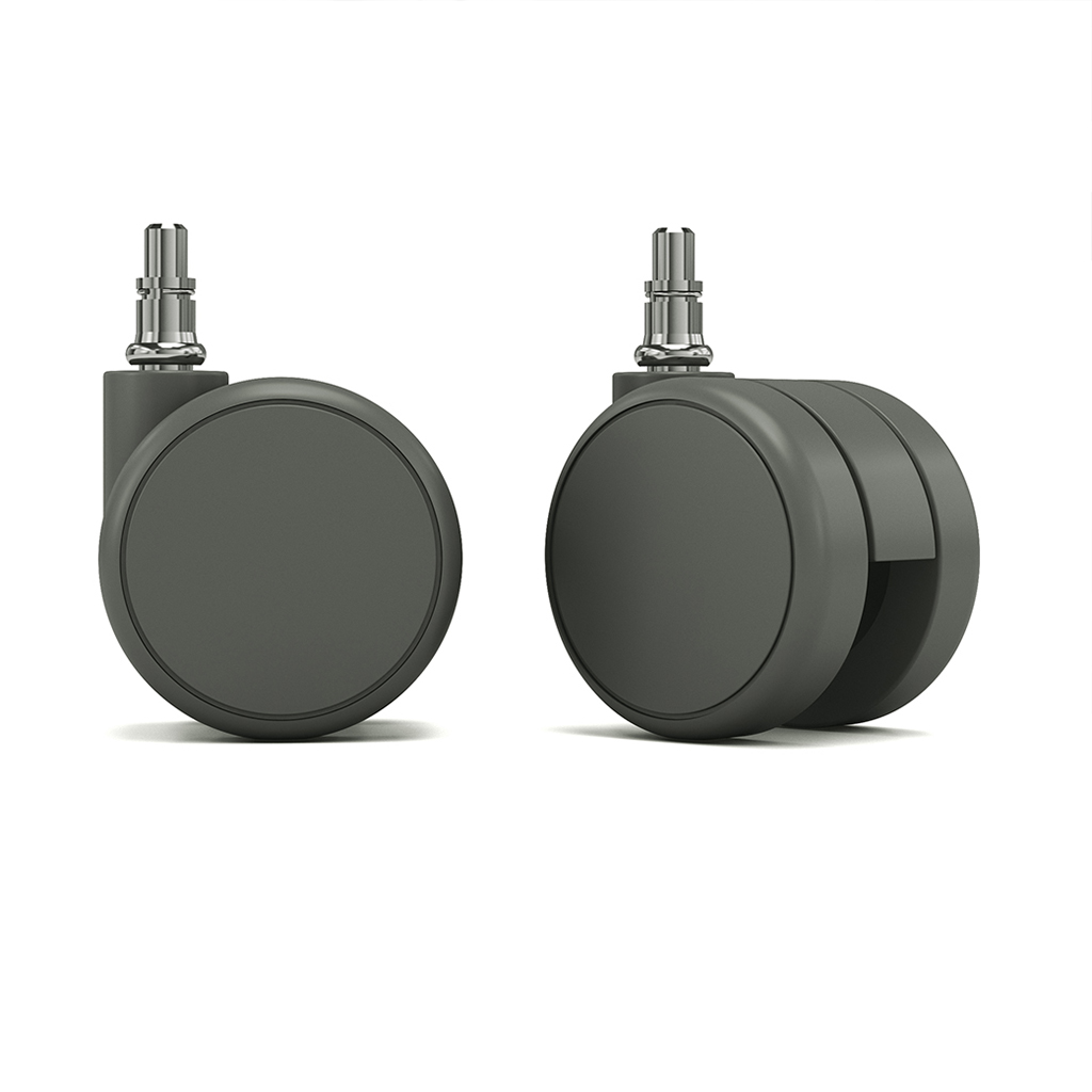 Large Diameter Carpet Casters - Dove Gray - C6D