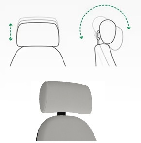 Height and Angle Adjustable Headrest - HR