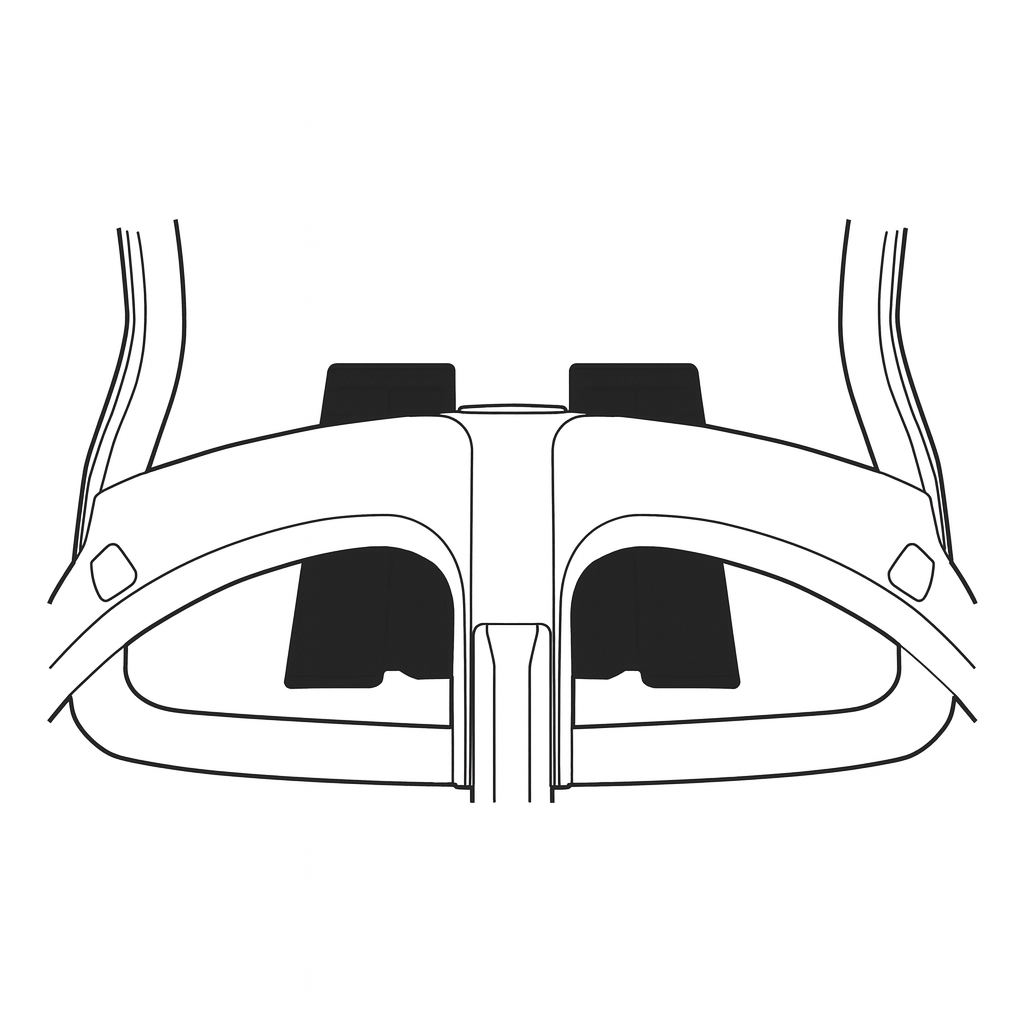 Black Adjustable Lumbar - LUM