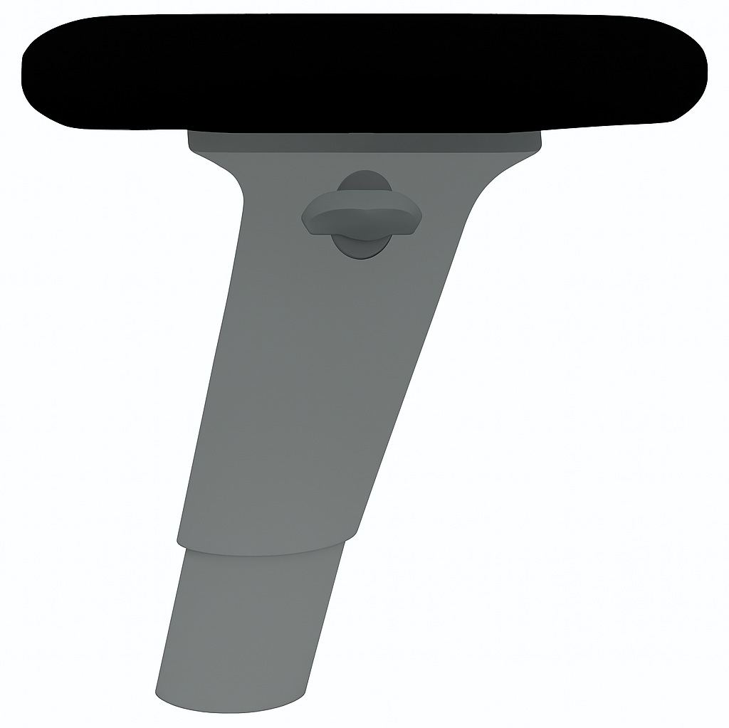 6-Way Adjustable Arms - Height Range (6.25" - 10.5") with up/down/in/out/pivot inward/pivot outward motion -  Only Black RP50 Arm Pads - Arm frame will match with frame finish (A-RP50-GR06)