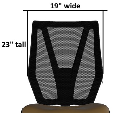 Mesh Back (19"w x 23"h)
