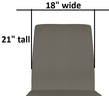 18"w x 21"h