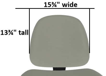 15¾"w x 13¾"h