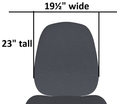 19½"w x 23"h