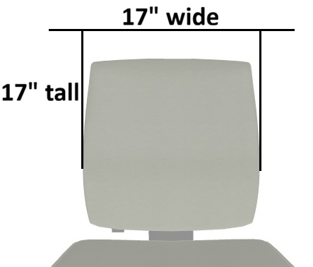 17"w x 17"h