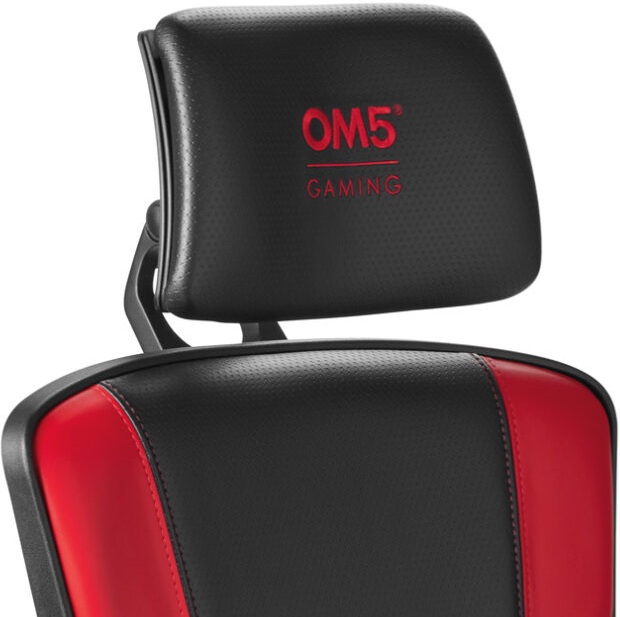 OM5 Gaming Logo in headrest, matches Accent Color LOGO-HR-OM5