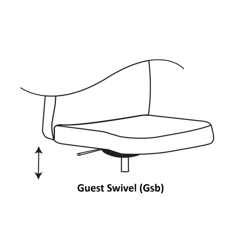 GSb - Guest Swivel (Height Adjustable)