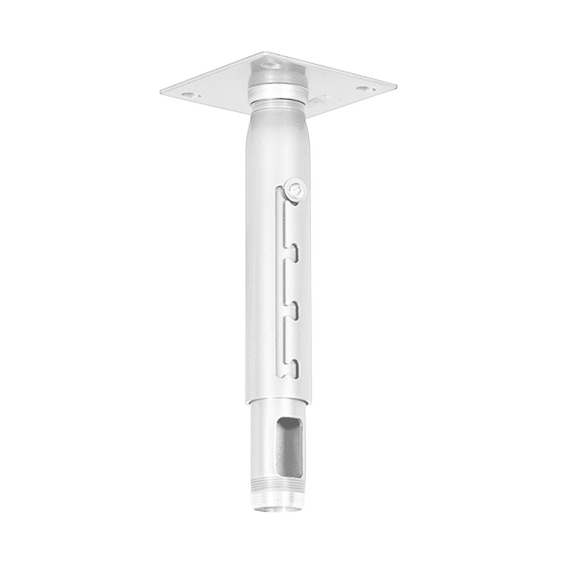 CMA700W- White 6" Ceiling Plate with 12"-18" Adjustable Column