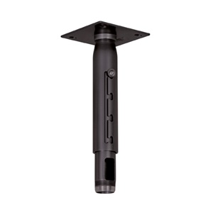 CMA700- Black 6" Ceiling Plate with 12"-18" Adjustable Column