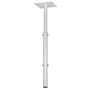 CMA100W- White 8" Ceiling Plate with 24.25"-46" Adjustable Column