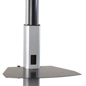 PAC710 - Black Height Adjustable Accessory Shelf for Carts and Stands