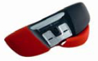Trackbar Emotion TBE2008 Ergonomic Mouse with removable microbiologicallly cleanable Red cover