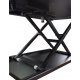 Luxor CVTR32-BK Pneumatic Standing Desk Converter - Black