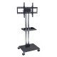WPSMS62SCH-4 - Mobile TV Stand + Mount - Shelf + Casters Included