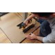 Install surge protector power strip under desk