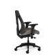 Side View - Truly. TY608 Office Master Chair in Modern Black PolyBack