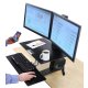 Standing Desk Converter, Ergotron 33-349-200 WorkFit-S Dual Monitor with Worksurface