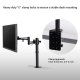 Loctek D2 Height Adjustable Full Motion Swing Monitor Mount