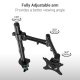 Loctek D2 Height Adjustable Full Motion Swing Monitor Mount