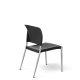 Back View - Office Master SG300 Contoured Poly Back Side Chair