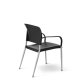 Back View - Office Master SG3A Contoured Poly Back Side Chair