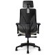 Back view - Truly. TY628 Office Master Chair with Slidable and Upholstered 3-way Headrest