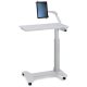 Ergotron 24-600-A68 SV Patient eTable (Overbed Table w/ Tablet Arm) - White