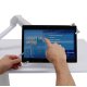 Ergotron 24-600-A68 SV Patient eTable (Overbed Table w/ Tablet Arm) - White