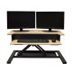 Luxor CVTR-PRO-XX Two-Tier Pneumatic Standing Desk Converter 