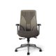 Front View - Truly. TY608 Office Master Chair in Warm Slate PolyBack