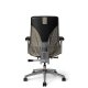 Back View - Truly. TY608 Office Master Chair in Warm Slate PolyBack