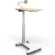 Ergotron 24-600-F13 SV Patient Overbed eTable w/ Tablet Arm (Maple)