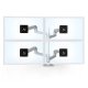 Ergotron 45-509-231 LX Dual Stacking Arm with Tall Pole (silver)