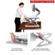 Loctek LX36 Wide Platform Height Adjustable Standing Desk Riser