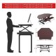 Loctek LXC41 Wide Platform Height Adjustable Sit-Stand Corner Riser