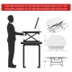 Loctek PC36 Wide Platform Height Adjustable Sit-Stand Corner Riser