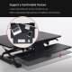 Loctek PL36B Wide Platform Height Adjustable Standing Desk Riser
