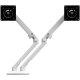 Ergotron 45-546-216 MXV Desk Mount Dual Monitor Arm, No Clamp