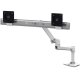 Ergotron 45-522-216 LX Desk Dual Direct Arm with Under Mount C-Clamp