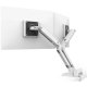 Ergotron 45-530-216 MXV Desk Dual Monitor Arm with Top Mount C-Clamp