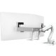 Ergotron 45-524-216 HX Desk Dual Monitor Arm with Top Mount C-Clamp