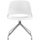 Base Style - Four Star. Base Finish - Polished Aluminum. BackRest Shell Color - White. Seat Shell Color - White