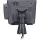 Cables may exit above or below counter