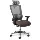 Side View - Office Master AF569 Affirm Chair with Mesh Headrest