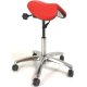 Red Saddle Chair with 30 Degree Angle