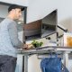 WorkFit Electric Sit-Stand Desk with Dual Monitor Stacking Arm