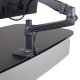 WorkFit Electric Sit-Stand Desk with Desk Mount Single Monitor Arm