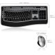 Microsoft XSA-00001 Wireless Laser Ergonomic Keyboard Desktop 6000 V3 Black- Silver