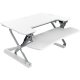Loctek 36" wide Sit-Stand Desktop Converter in white color
