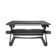 Front view of Loctek 36" wide Sit-Stand Desktop Converter - LXR36
